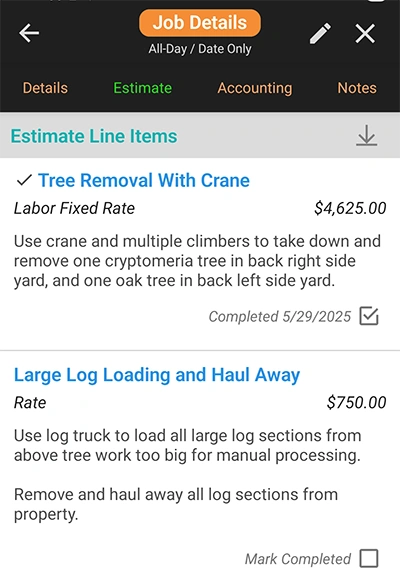 Use The Job Estimate Checklist To Track Progress