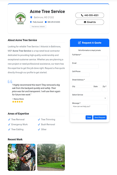 Free Directory Webpage