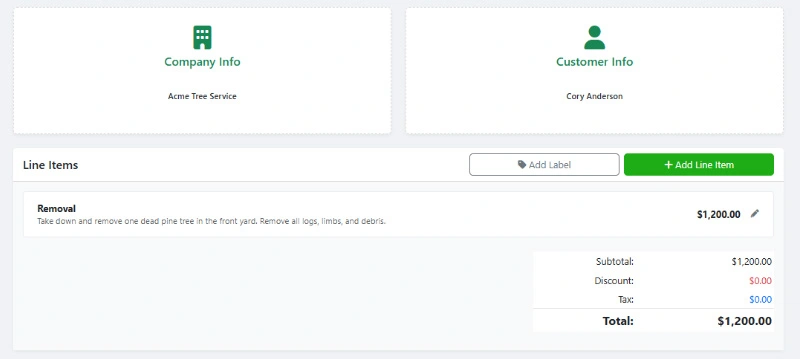 WorkQuote's Free Estimate And Invoice Generator